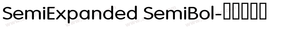 SemiExpanded SemiBol字体转换